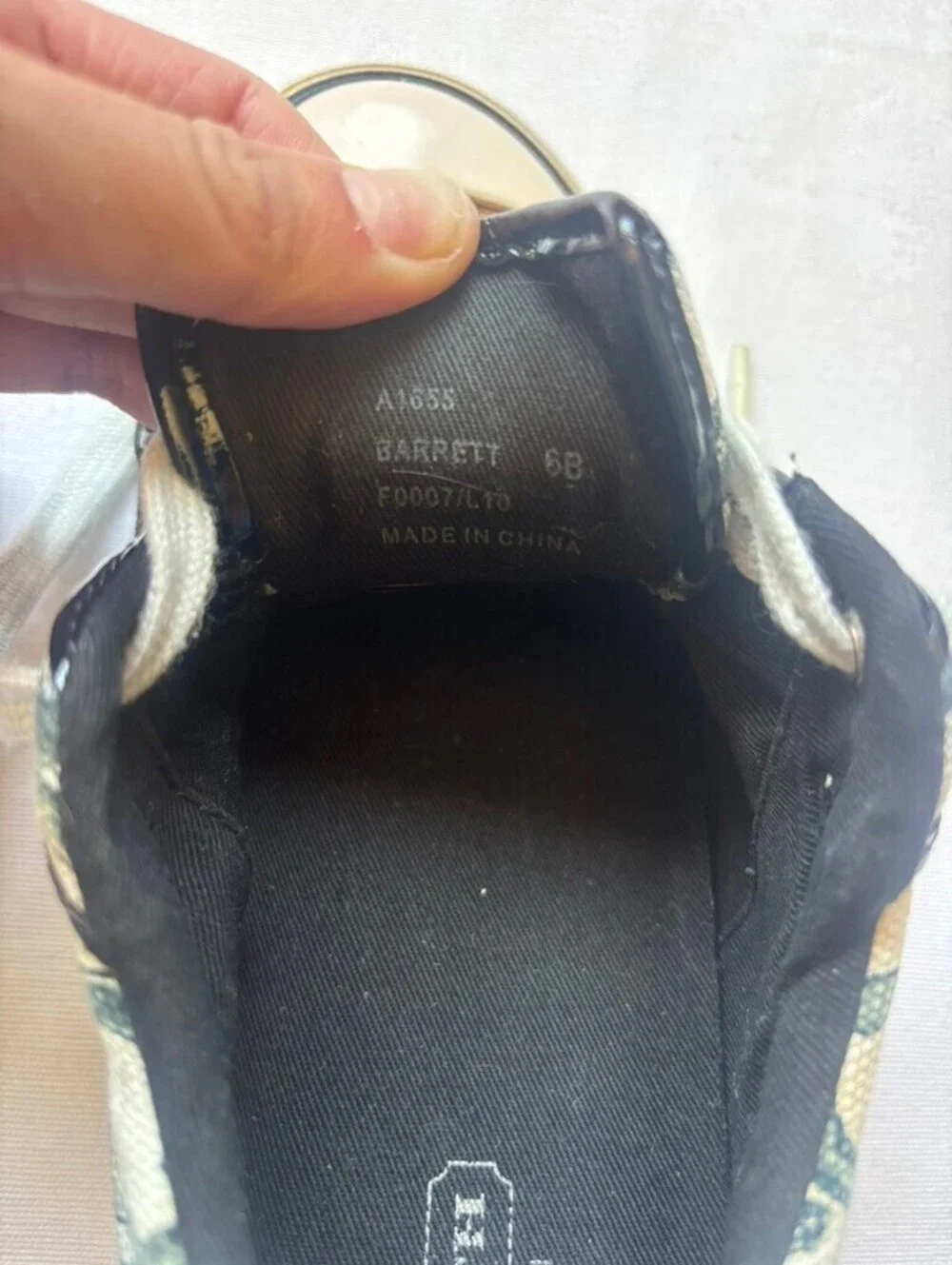 Coach black and white classic low top sneakers- womens size 6